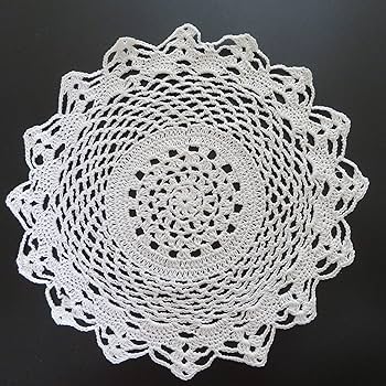 #レース編み　ドイリー　【12】　黄昏れ　ハンドメイド レース編みドイリー その他インテリア雑貨 kirurina 通販